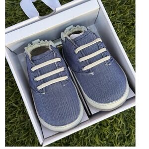 Robeez Infant Shoes Steven Low Top‎ Denim 6-9M